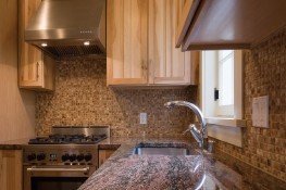 Custom hickory cabinets