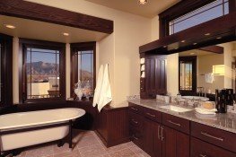 Customized master bathroom