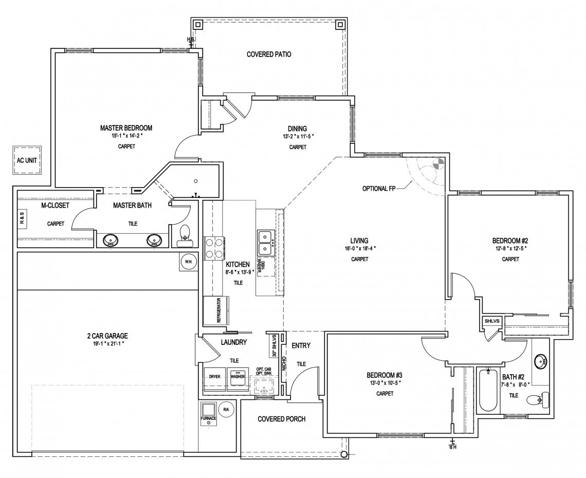 Abiquiu Floorplan - 1505 sq ft