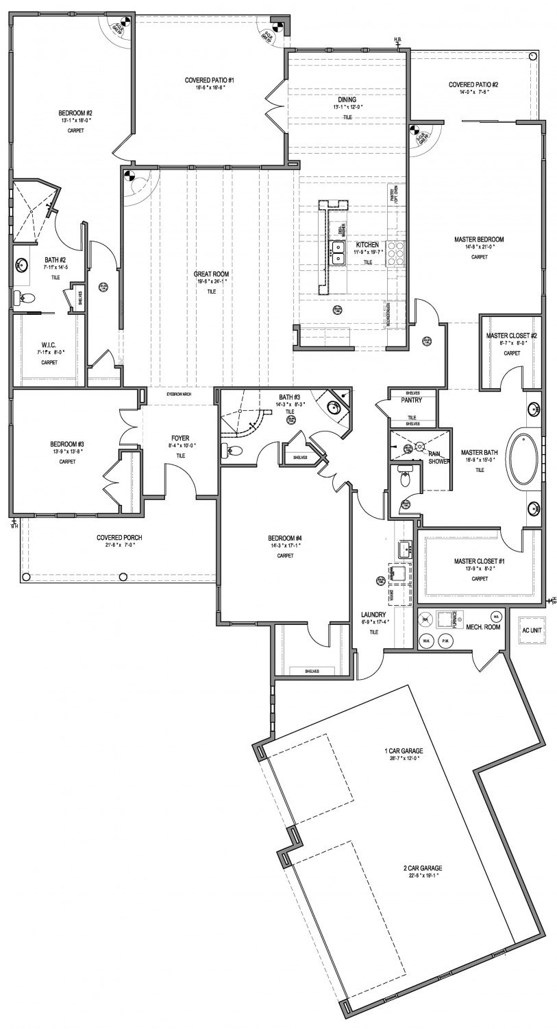 Calico Rose Floorplan - 3,408 sq ft